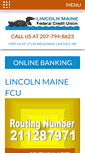 Mobile Screenshot of lincolnmainefcu.com
